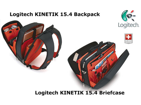 Notebook Laptop Backpack on Logitech Kinetik 15 4 Backpack And Kinetik 15 4 Briefcase Unveiled In