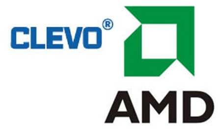 AMD and Clevo Logos