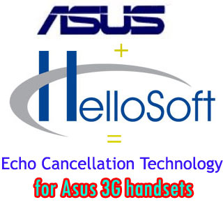 Asus and HelloSoft logo
