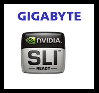 Gigabyte and Nvidia SLI Logos