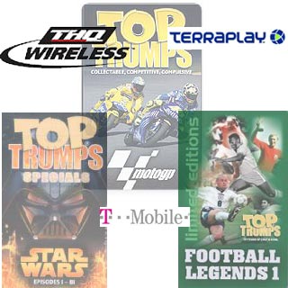 Games and T-Mobile, THQ and Terraplay logos
